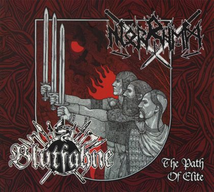 Обкладинка релізу Blutfahne / Norrhem — The Path Of Elite (Split)