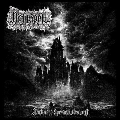 Обкладинка релізу Nightspell — Darkness Spreads Around (EP)